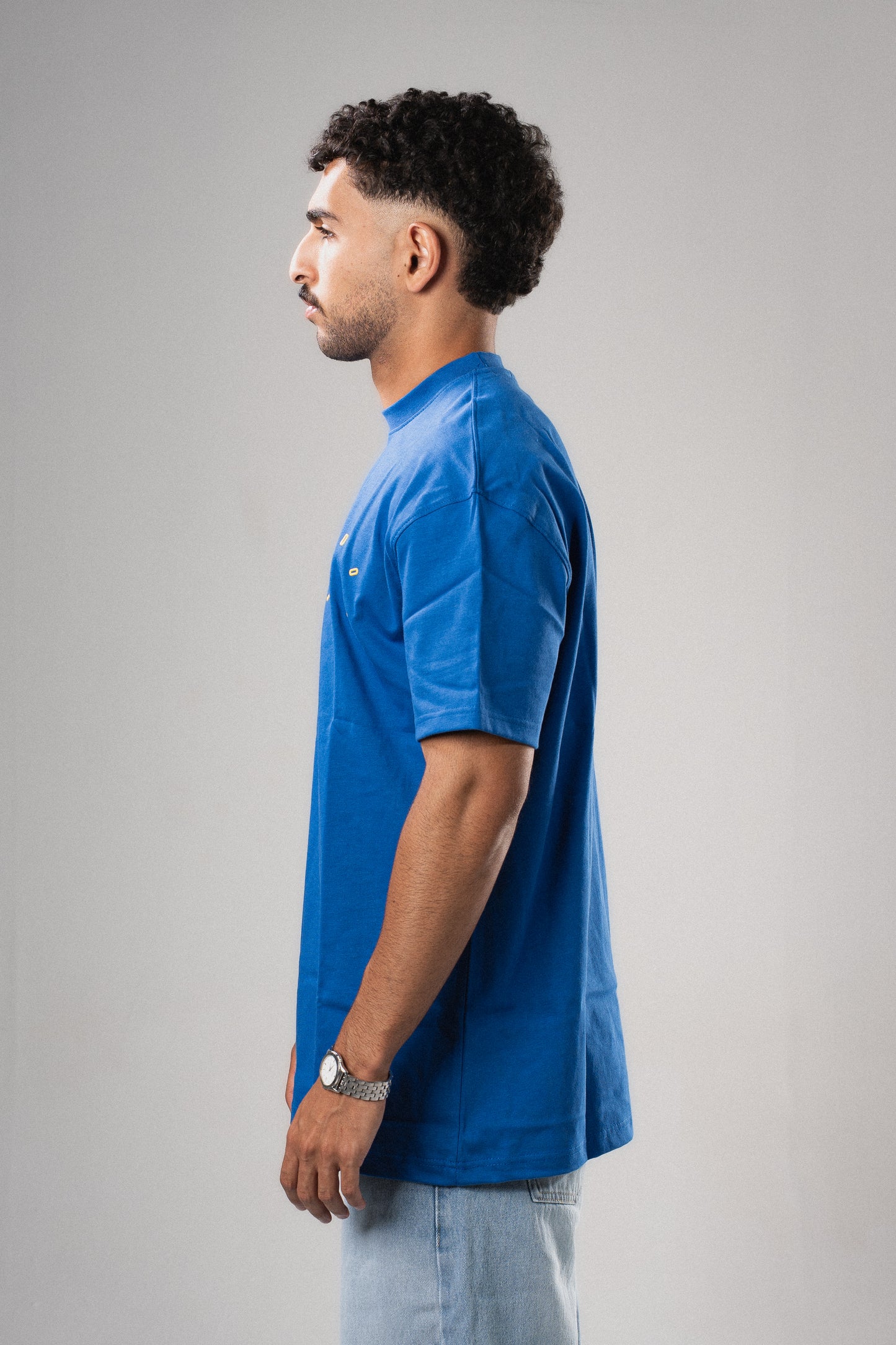 Eidos signature over-sized blue tee
