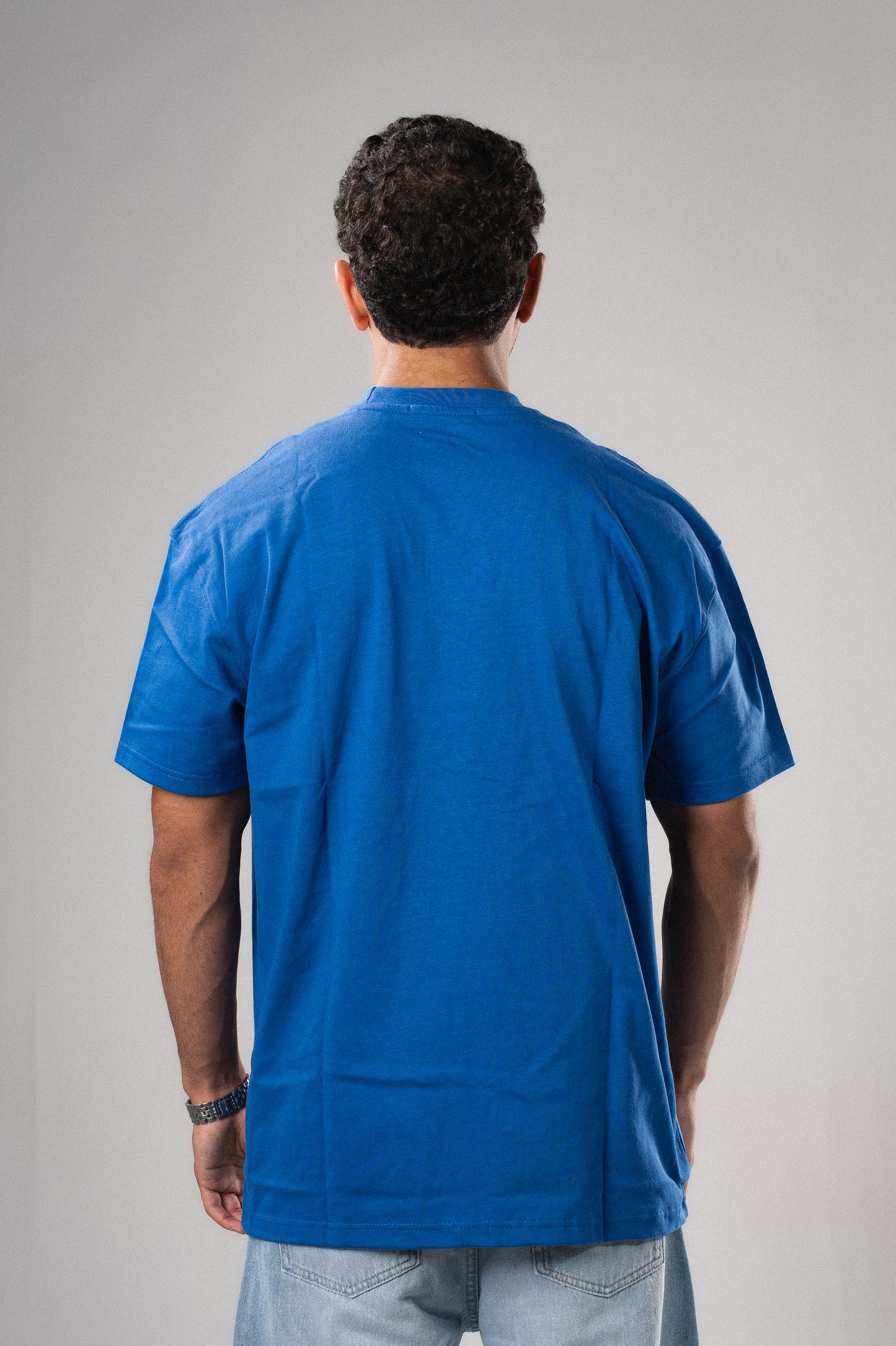 Eidos signature over-sized blue tee