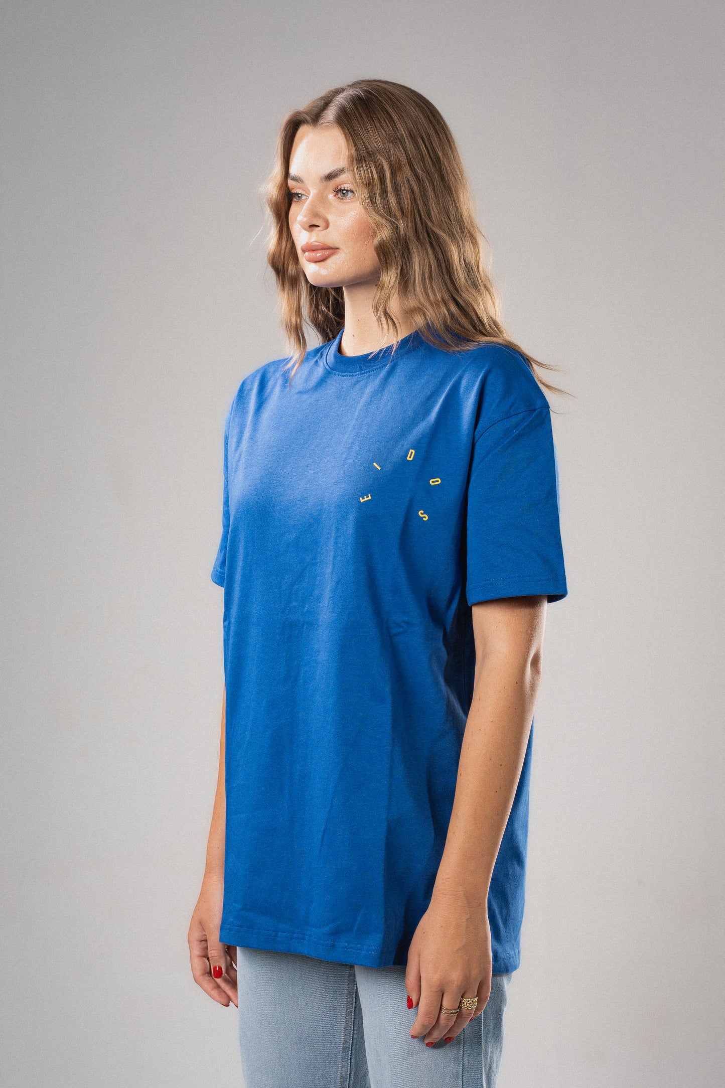 Eidos signature over-sized blue tee