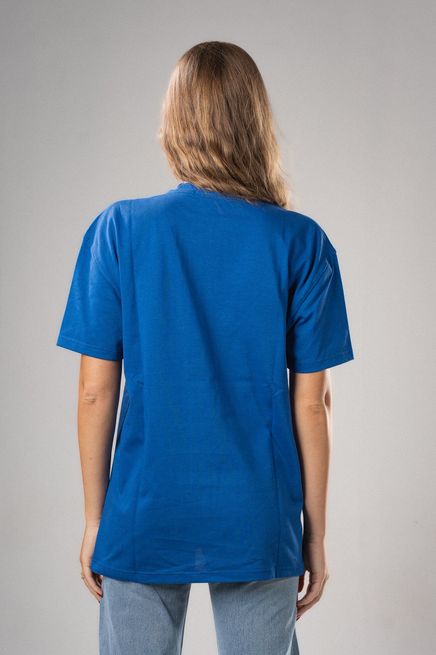 Eidos signature over-sized blue tee