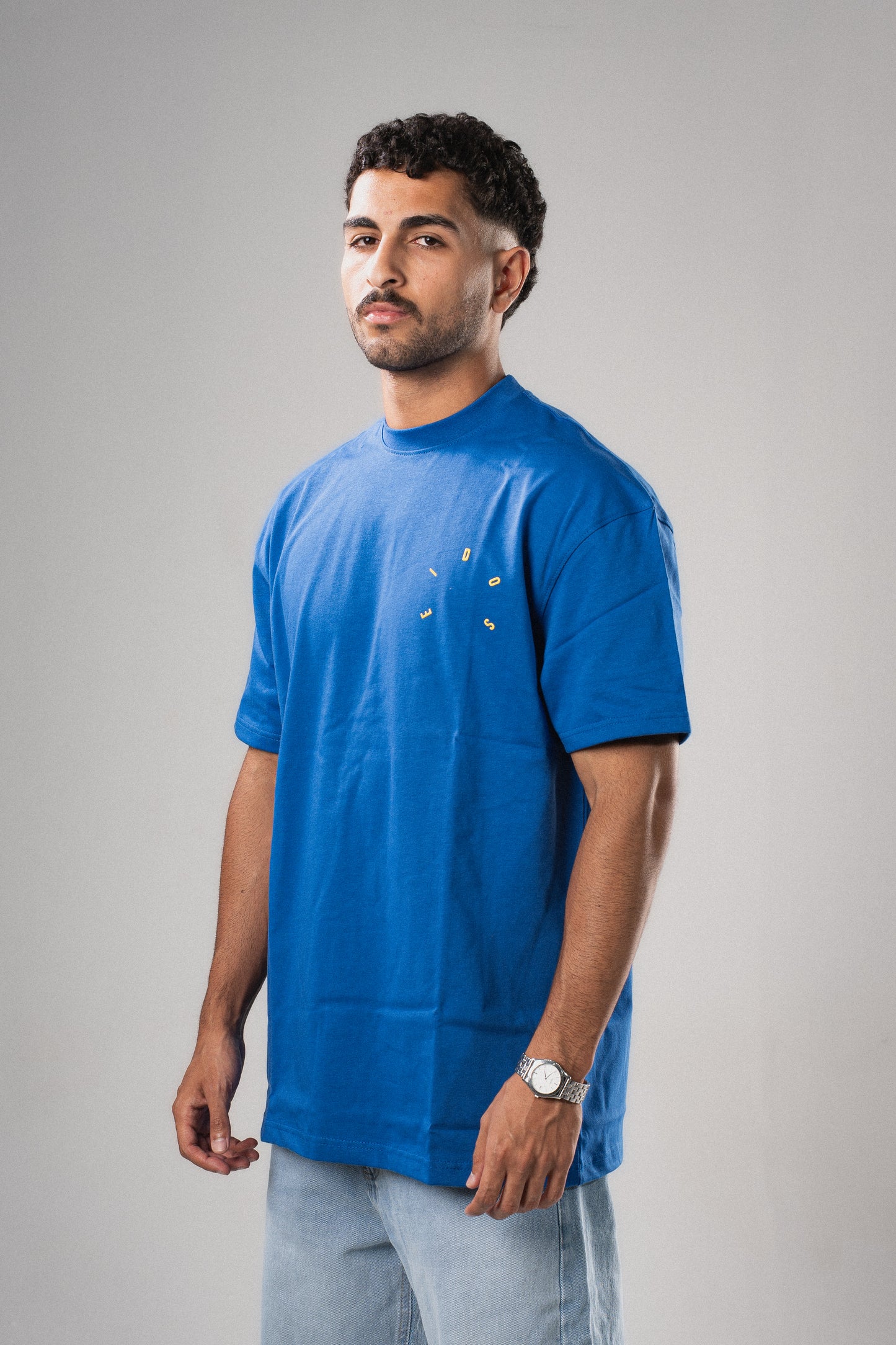 Eidos signature over-sized blue tee
